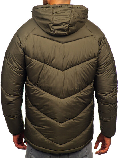 Men's Quilted Winter Jacket Khaki Bolf 31M5036