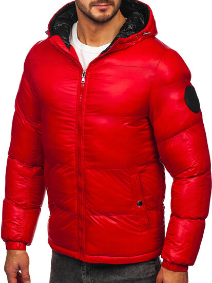 Men's Quilted Winter Jacket Red Bolf 5M3198