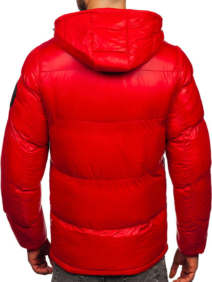 Men's Quilted Winter Jacket Red Bolf 5M3198