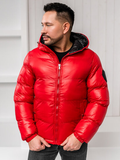 Men's Quilted Winter Jacket Red Bolf 5M3198A1