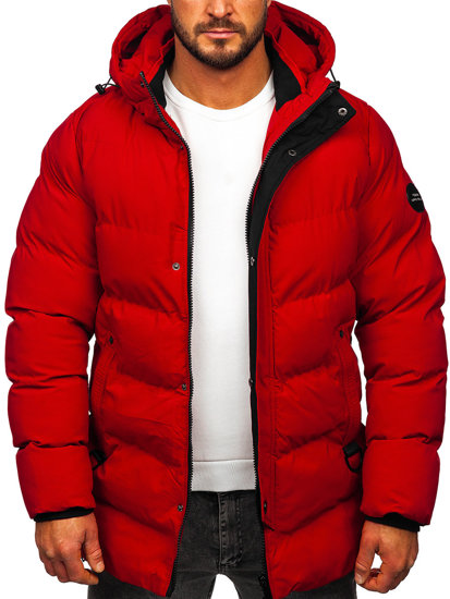 Men's Quilted Winter Jacket Red Bolf 7330