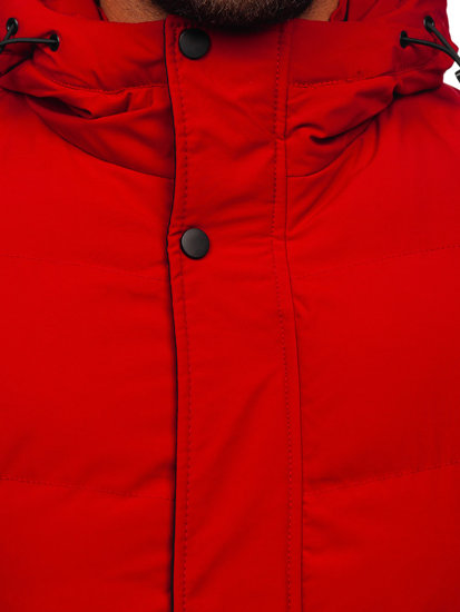 Men's Quilted Winter Jacket Red Bolf 7330