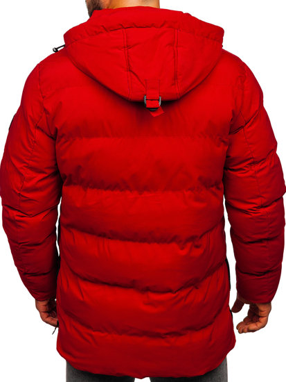 Men's Quilted Winter Jacket Red Bolf 7330