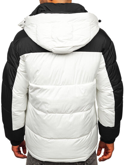 Men’s Quilted Winter Jacket White Bolf 31M5008