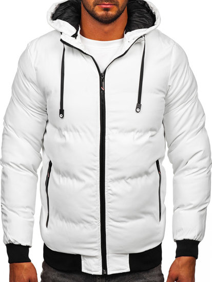 Men's Quilted Winter Jacket White Bolf 5M3125