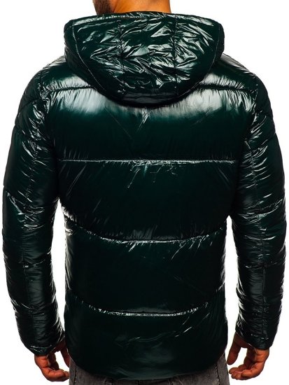 Men's Quilted Winter Sport Jacket Green Bolf 973