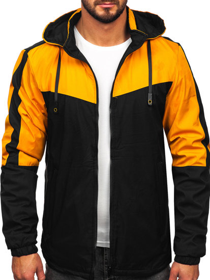 Men's Reversible Lightweight Jacket Yellow-Black Bolf 84M3015