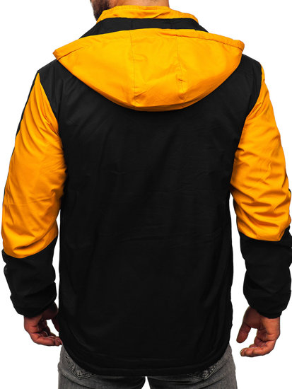 Men's Reversible Lightweight Jacket Yellow-Black Bolf 84M3015