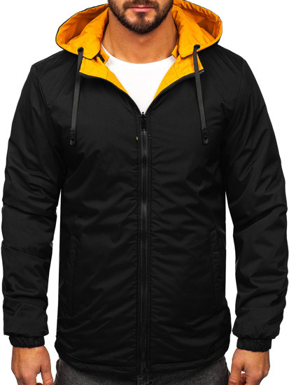 Men's Reversible Lightweight Jacket Yellow-Black Bolf 84M3015