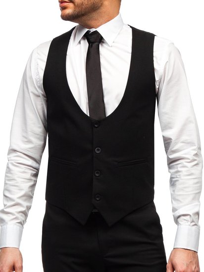 Men's Set Vest + Pants Black Bolf 0014