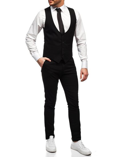 Men's Set Vest + Pants Black Bolf 0014