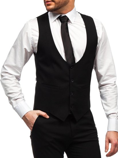 Men's Set Vest + Pants Black Bolf 0014