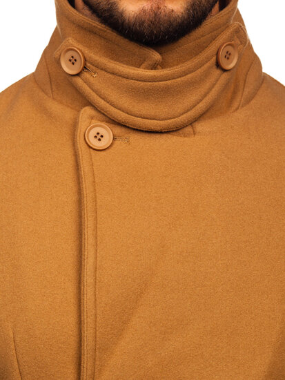 Men’s Short Double-breasted Winter Coat Camel Bolf 11Z8215A2