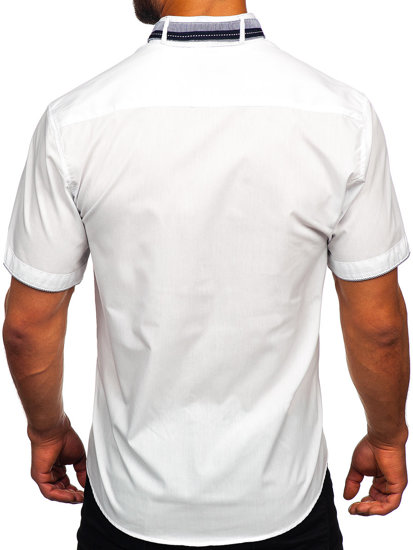 Men's Short Sleeve Shirt White Bolf 19617