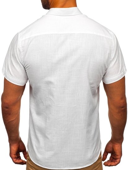 Men's Short Sleeve Shirt White Bolf 20501