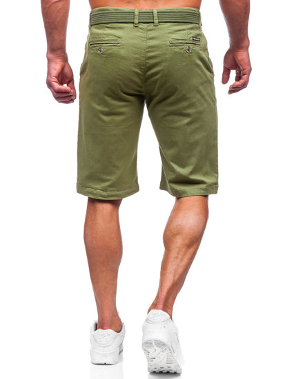 Men’s Shorts with belt Green Bolf 0010