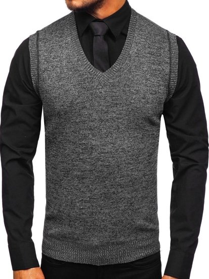 Men's Sleeveless Jumper Black Bolf 8121