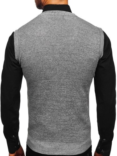 Men's Sleeveless Jumper Grey Bolf 8121