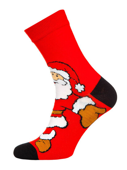 Men's Socks X-mas Theme Multicolour-2 Bolf M898-7P-1  7 PACK