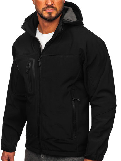 Men's Softshell Jacket Black Bolf T019