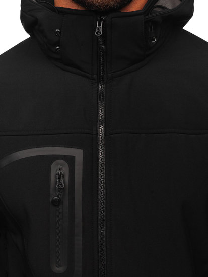 Men's Softshell Jacket Black Bolf T019