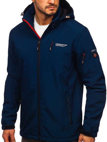 Men's Softshell Jacket Navy Blue Bolf BK122