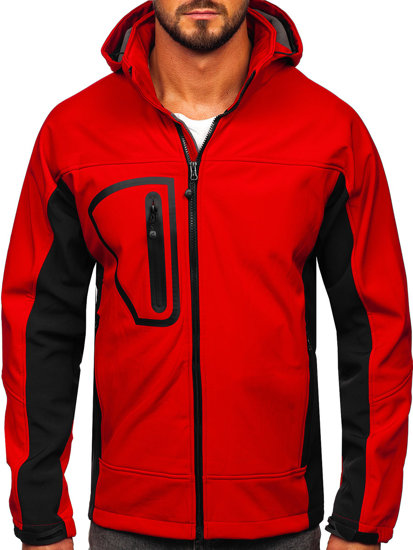 Men's Softshell Jacket Red Bolf T019