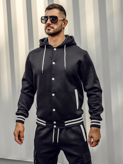 Men’s Sport Outfit with hood Black Bolf 27C6506