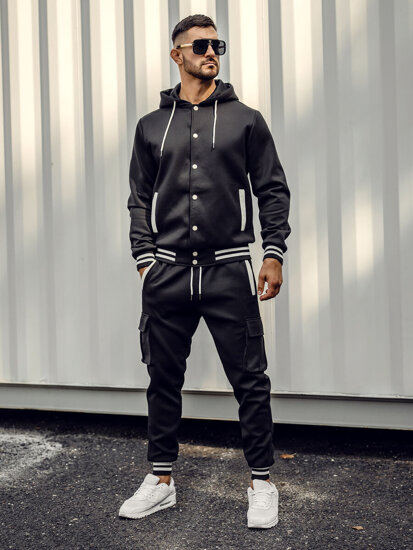 Men’s Sport Outfit with hood Black Bolf 27C6506