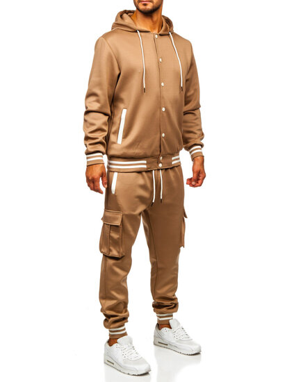 Men’s Sport Outfit with hood Brown Bolf 27C6506