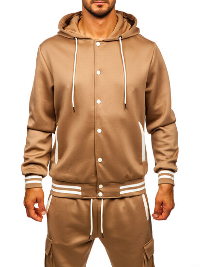 Men’s Sport Outfit with hood Brown Bolf 27C6506