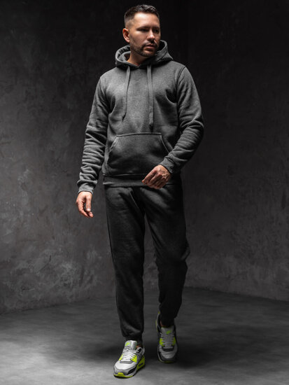 Men’s Sport Outfit with hood Graphite Bolf D012A1