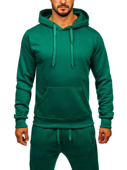 Men’s Sport Outfit with hood Green Bolf D003