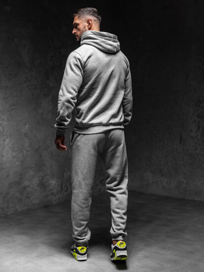 Men’s Sport Outfit with hood Grey Bolf D012A1