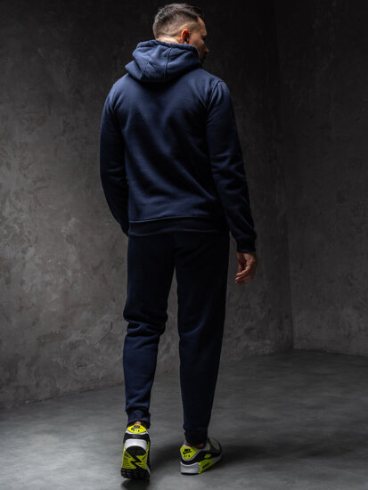 Men’s Sport Outfit with hood Navy Blue Bolf D012A1