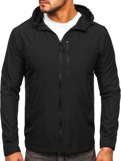 Men's Sport Windbreaker Jacket Black Bolf HM142