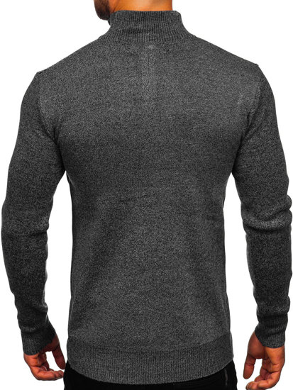 Men's Stand Up Sweater Black Bolf S8279