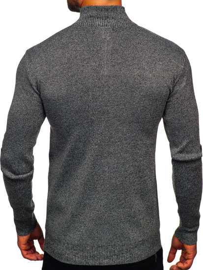 Men's Stand Up Sweater Graphite Bolf S8274