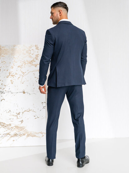 Men's Suit Navy Blue Bolf 02