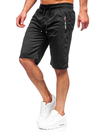 Men's Sweat Shorts Black Bolf JX503