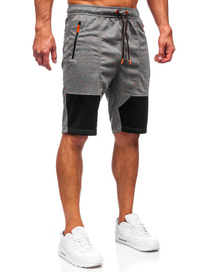 Men's Sweat Shorts Dark Grey Bolf Q3859