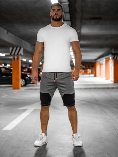 Men's Sweat Shorts Dark Grey Bolf Q3859