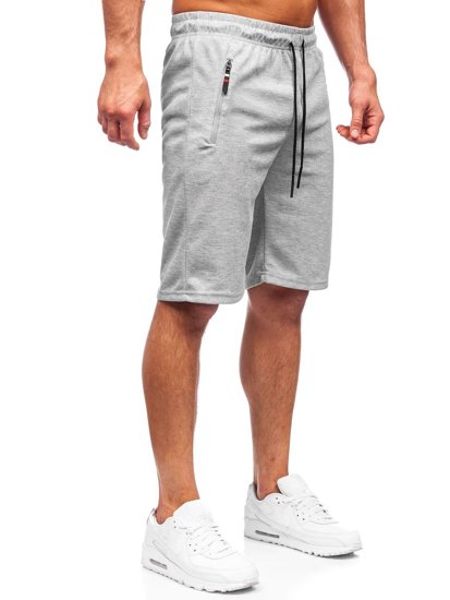 Men's Sweat Shorts Grey Bolf JX202