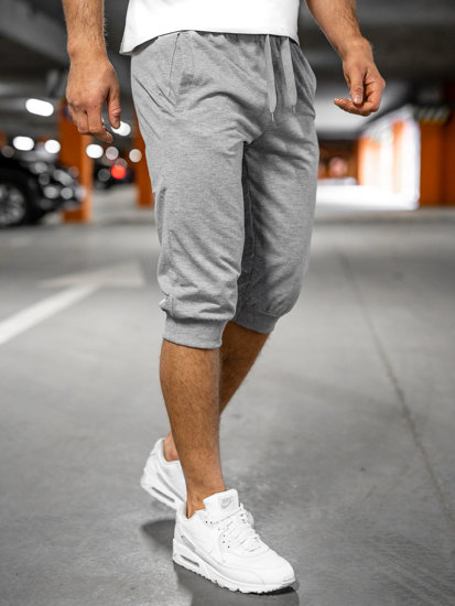 Men's Sweat Shorts Grey Bolf K10002