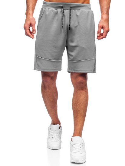 Men's Sweat Shorts Grey Bolf KS2601