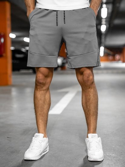 Men's Sweat Shorts Grey Bolf KS2601