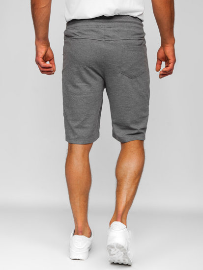 Men's Sweat Shorts Grey-White Bolf Q3877