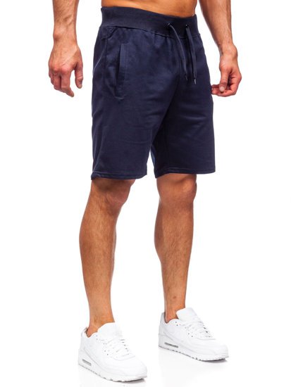 Men's Sweat Shorts Navy Blue Bolf K10003