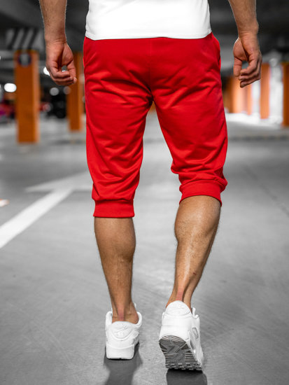 Men's Sweat Shorts Red Bolf K10002