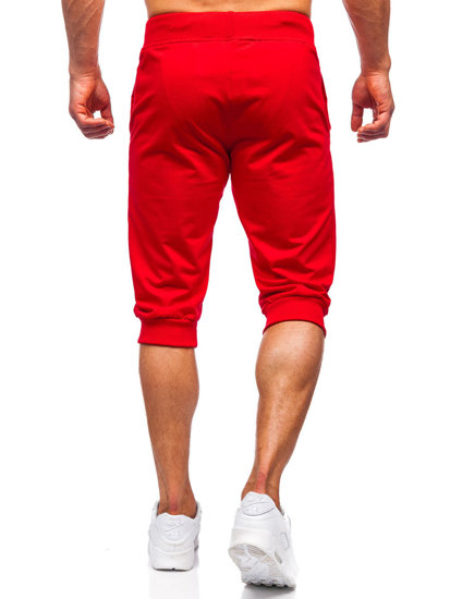 Men's Sweat Shorts Red Bolf K10002